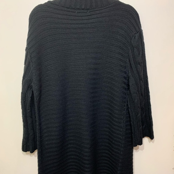 Sundance black open long Cardigan size L - Picture 8 of 12